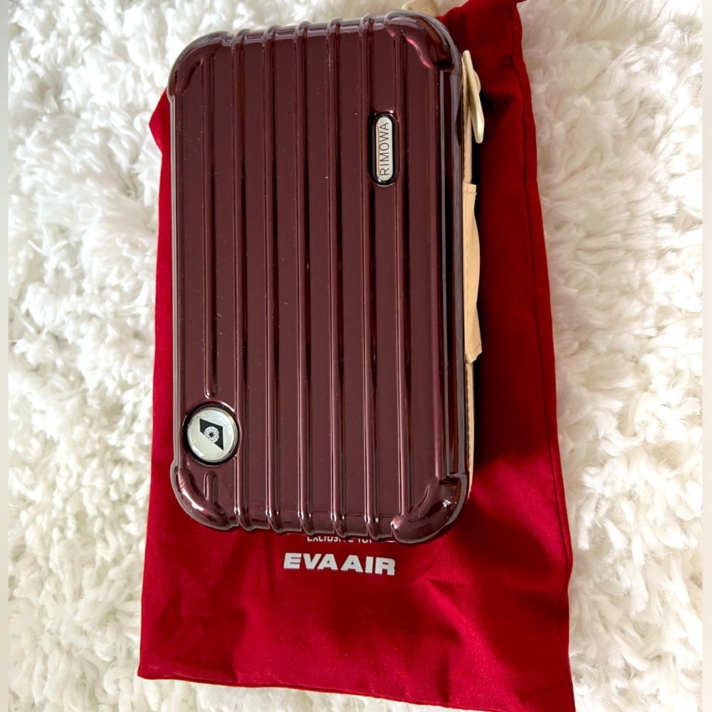 Rimowa X Clairins X Eva AirTravel Amenity Kit in Red- Brand New